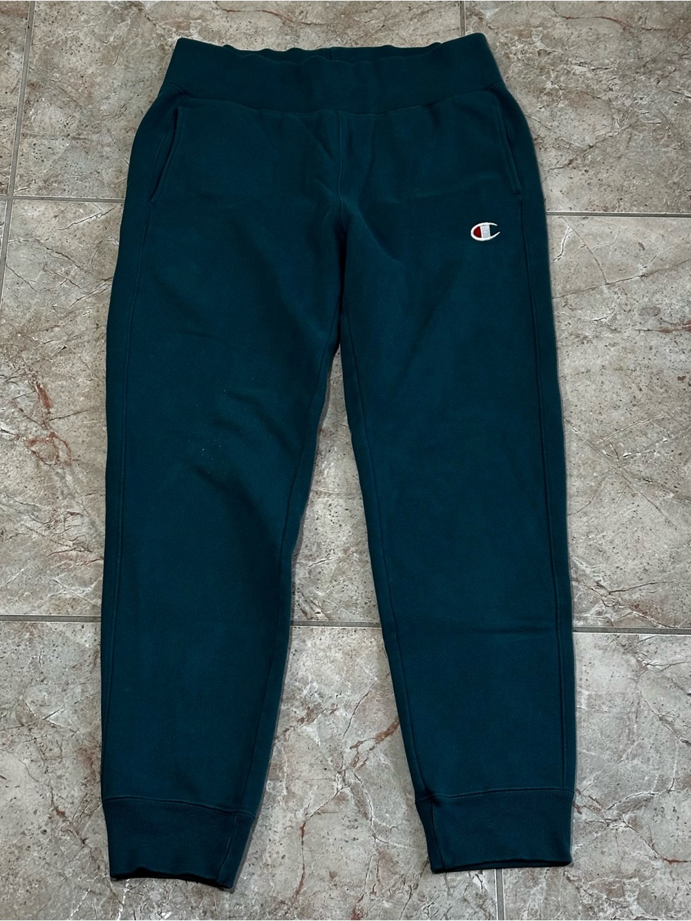 Champion Reverse Weave Blue Green Sweatpants Size M